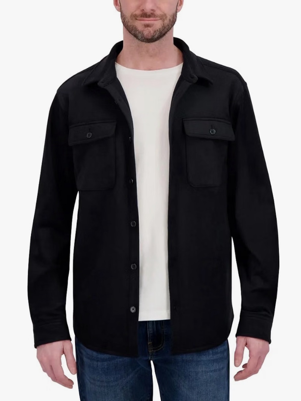 Kirkland Men’s Shirt Jacket Black Medium